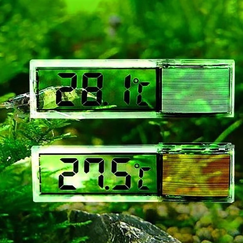 Aquarium Planted Seeds - Termometro per acquario impermeabile 3D Digital