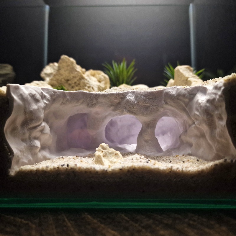 Aquarium Plant Root Tabs - 3D Stampato Biforcuta Grotta Acquario Rettile