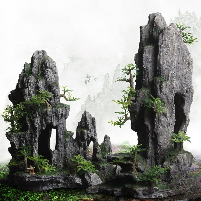 Aquarium Plant Root Tabs - Set di Decorazioni per Acquario, Rocce