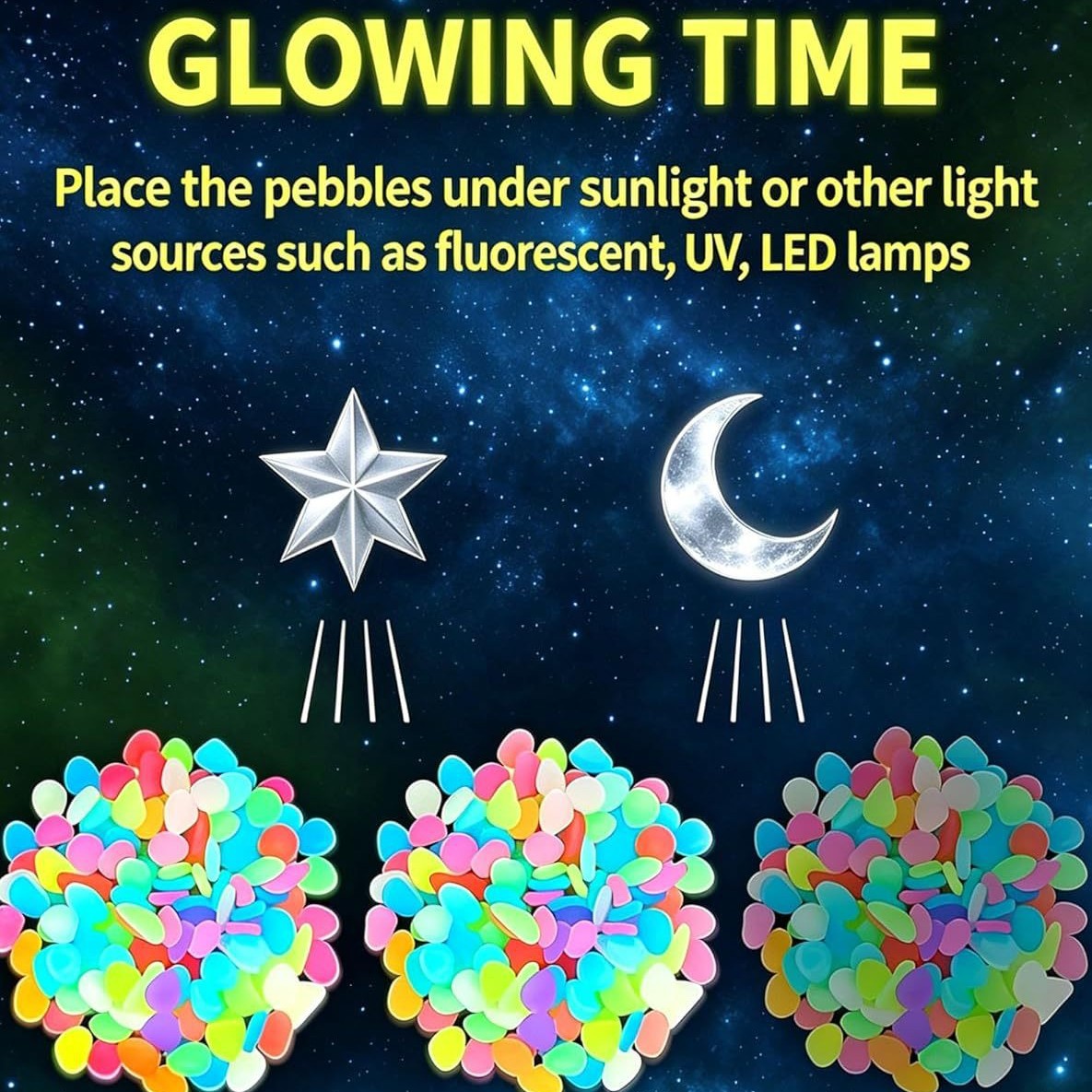 Ciottoli luminosi colorati che - Aquarium Planted Fish Tank recensione e prezzo