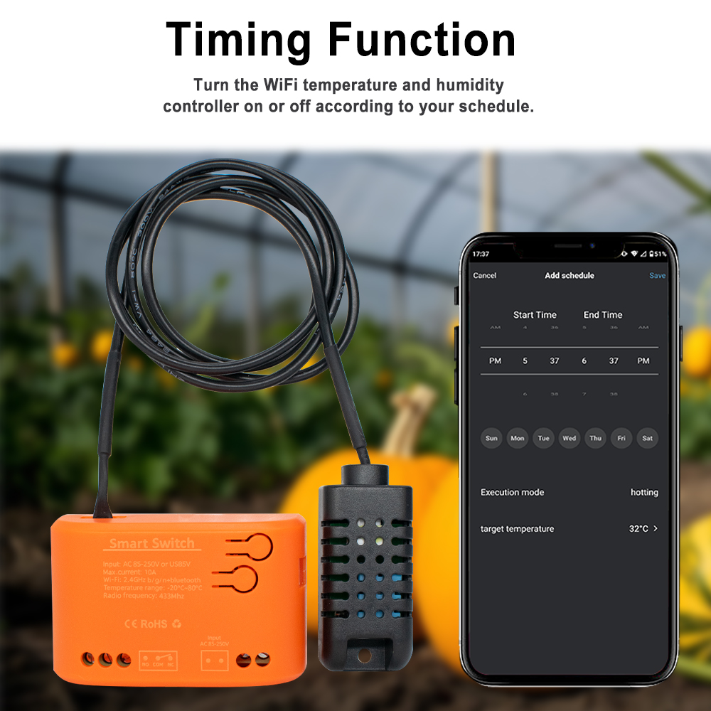 Sensore di umidità della tempe - Planted Aquarium Temperature recensione e prezzo