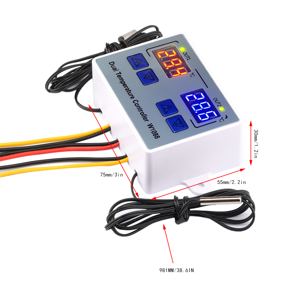 W1088 Doppio LED Sensore di Te - Planted Aquarium Temperature recensione e prezzo